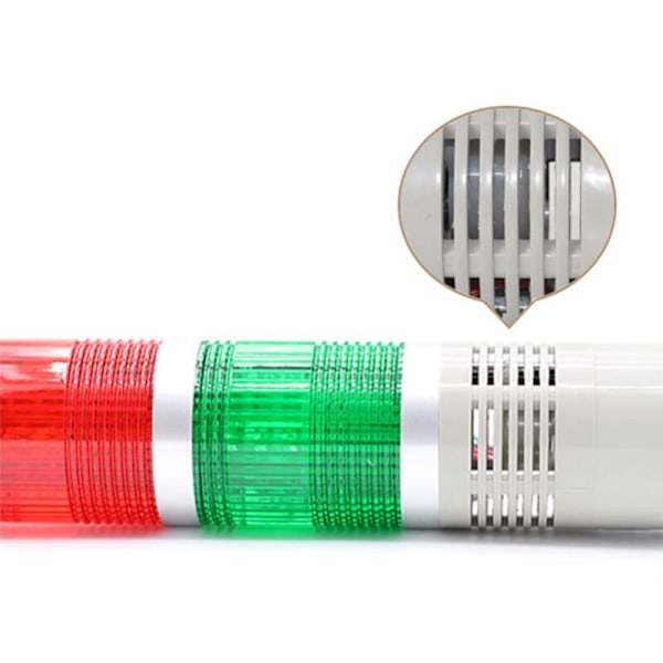 Industriell signallampa tornlarm torn strobe ljus med summer staplade LED varningsljus