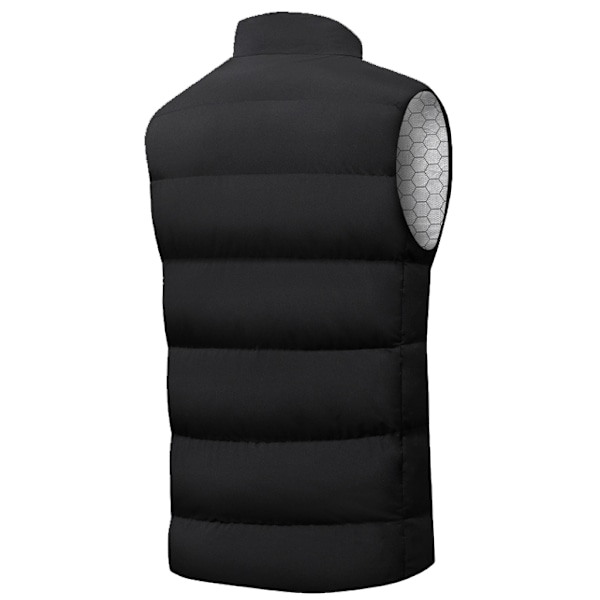 USB Opvarmet Vest Uden Genopladeligt Batteri Sort[qb] black M