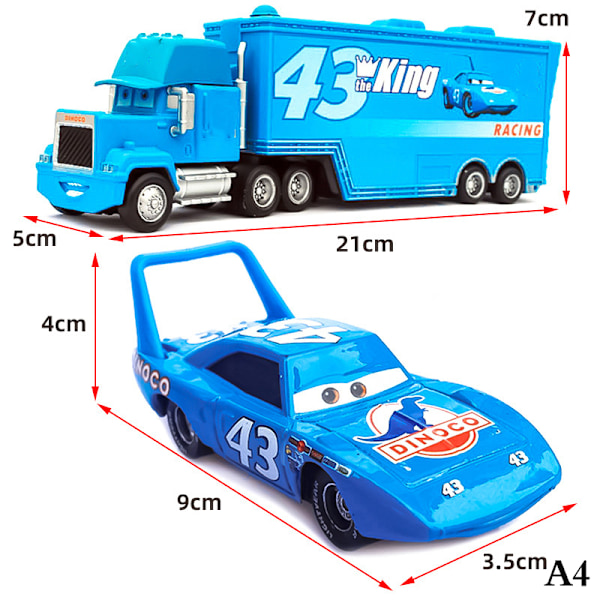 Disney Pixar Cars 3 Salama McQueen Kuorma-auto A4