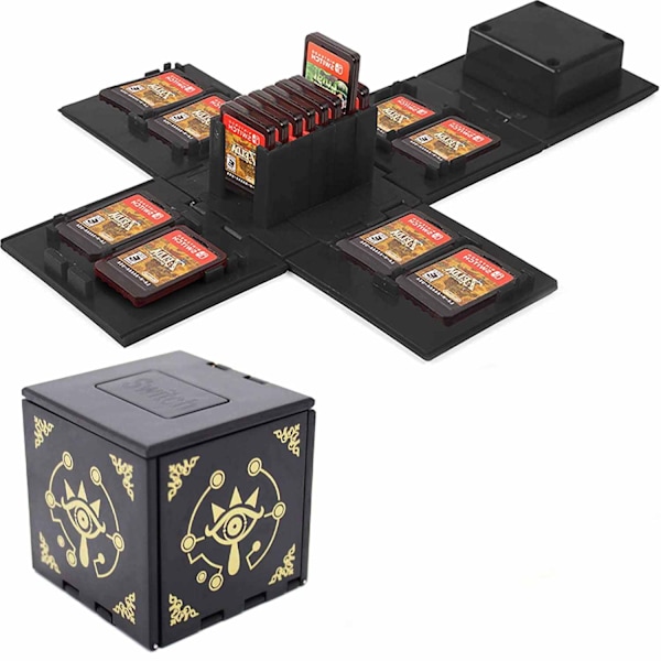 Game Cartridge for Nintendo Switch - Switch Game Card Holder Game Storage Cube Game Card Organizer for Nintendo Switch with 16 Game Card Slots