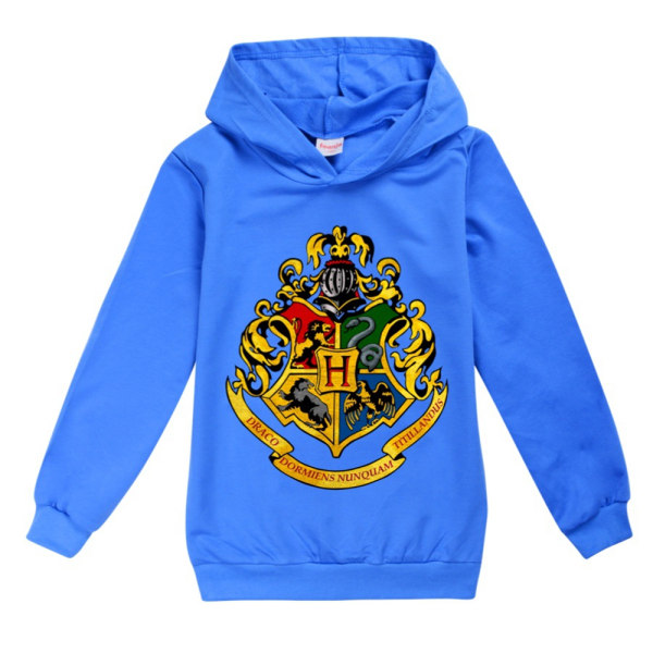 Gutter og jenter casual hettegenser Harry Potter langærmet topper gave mørkeblå dark blue 130 cm