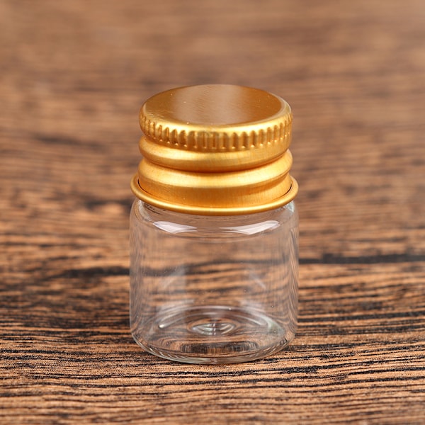 10 stk. 5/7/10/14/18/20ml Glasflaske Lille Glasburk Forseglede Flaske 22*70mm, 18ml