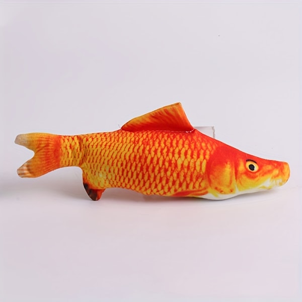 1 st söt fiskdesign katt leksak plyschleksak, interaktiv leksak för katt och hundtillbehör Clown Fish