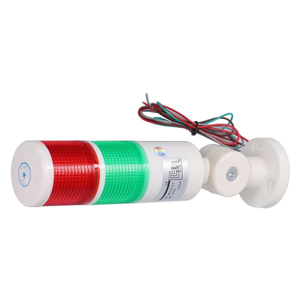 BERM Signaltårn Altid Lys 2 Farve LED Lys Foldbar Advarselsenhed med Buzzer AC220V
