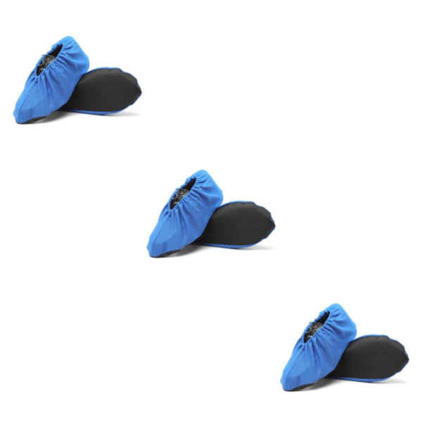 1/2/3/5 mustat kengänsuojukset - Uusiokäyttöisiä ja liukumattomat Helppo pestä sininen Extra Large Koot 48-55 blue Extra Large Sizes 48-55 3PCS
