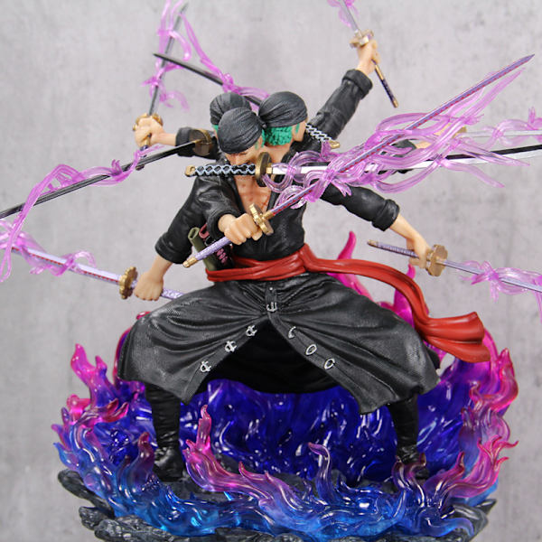 One Piece Anime Figur 39cm Roronoa Zoro Ashura Action Figur T