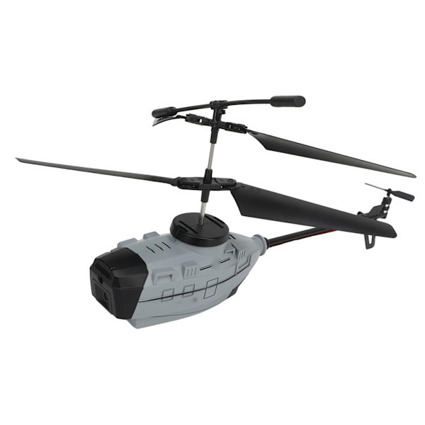 RC-helikopter KY202 Hindervarningssdrönare Fjärrstyrd Helikopterleksak för 14+ år Grå 3 Batterier