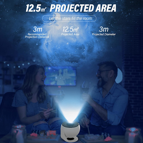 Stjärnprojektor, 12-i-1 Galaxprojektor, Galaxljus