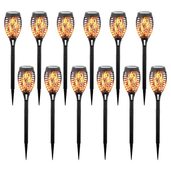 Magisk Flammesolcellelampe - 6-pak! Ingen elektricitet, Perfekt til Altaner & Gange null null none