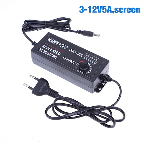 Strømforsyning AC DC 220V til 3V-36V 1/2/3/5A Universal 10(3-12V5A,screen)
