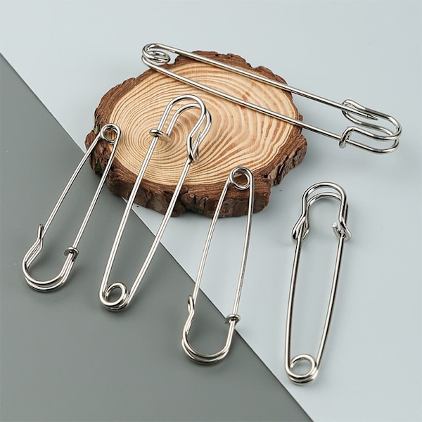 10 kpl Suuria Turvapinnejä Brooch-Pinnejä PRONSSI 70MM 70MM Pronssi Bronze 70mm-70mm