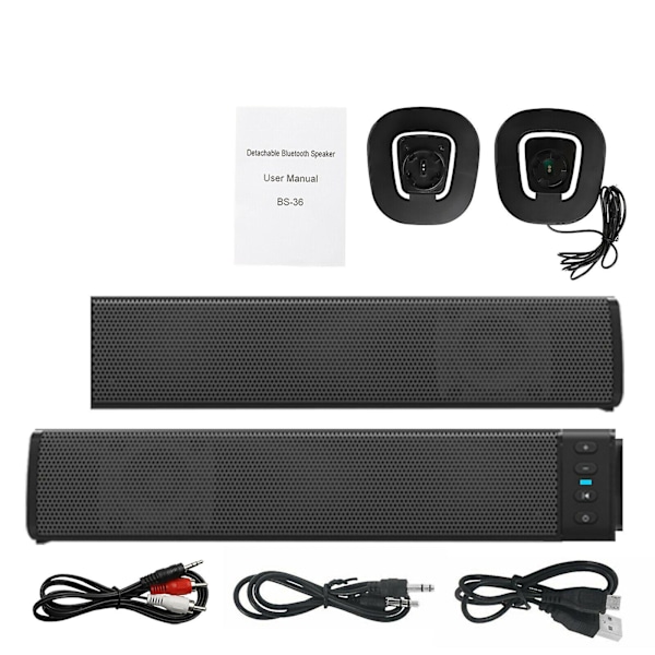 Bluetooth-äänipalkki TV:n kotiteatterijärjestelmä Langaton subwoofer 3D-tilaääni