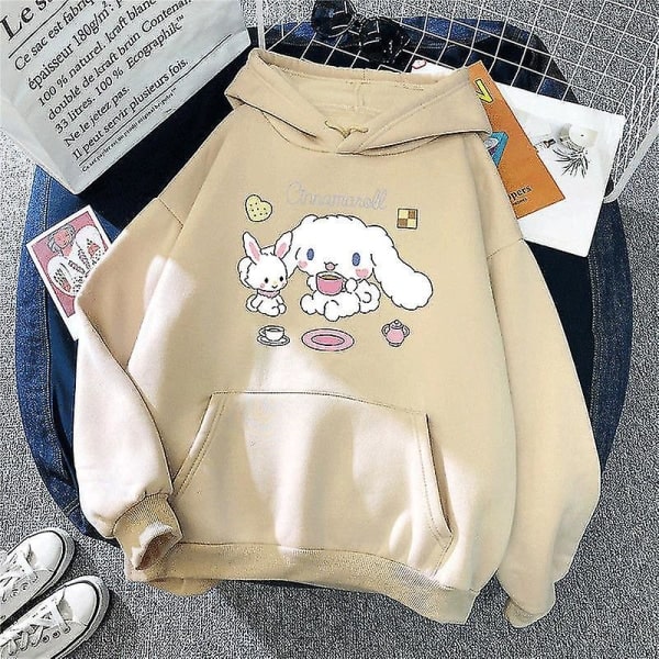 Sanrioed Plysch Barnkläder Anime Cinnamoroll Cartoon Kläder Baby Pojkar Flickor Tröjor Pullover Toppar Rock Present 140 NM-4HJKL
