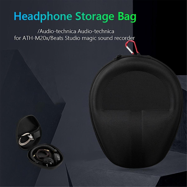 Hård EVA Reseväska för Bluetooth-headset Förvaringsväska för WH-CH720N WH-CH520N WH-1000XM4 Hörlurar(A)-Perfekt
