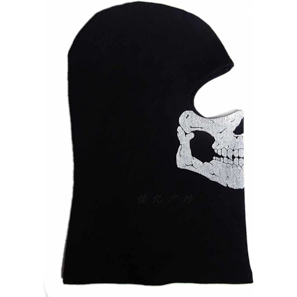 Ghost Mask Skull Balaclava MW2 Skjelettdrakt Full Hode Ski Snood Maske Strikket Vindtett for Sykkel Skateboard Motorsykkel Snowboard Utendørs Sport