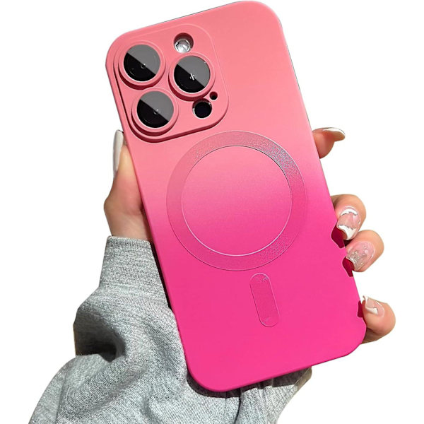 Magneettinen iPhone 13 Pro -kotelo [yhteensopiva Magsafen kanssa], liukuvärikuvioinen söpö kotelo naisille ja miehille, pehmeä TPU-iskunkestävä kotelo
