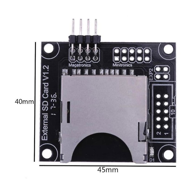 3D-printer eksternt kortmodul med 30 cm kabel til 3D-printer SD-kort Sort Black as described