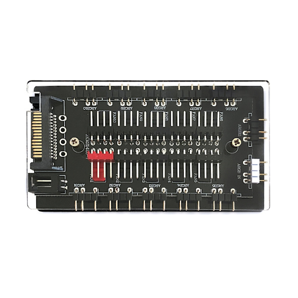 ARGB 5V 3-stifts splitterhubb PWM temperaturkontroll och synkronisering för PC-fläkt och LED-remsa fjärrkontroll