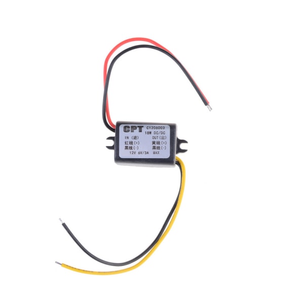 12V till 6V DC-DC omvandlare steg ner modul spänning volt Re 0