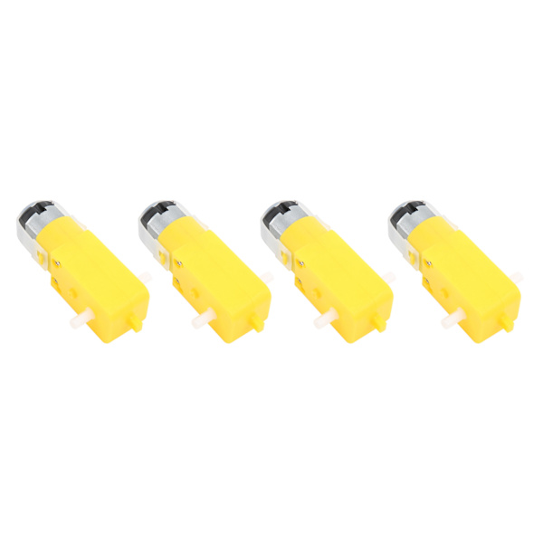 4 kpl TT-moottorin vaihde kaksoisakselivaihteinen sähkökäyttö DC 3-12V DIY-älyautolelurobotille