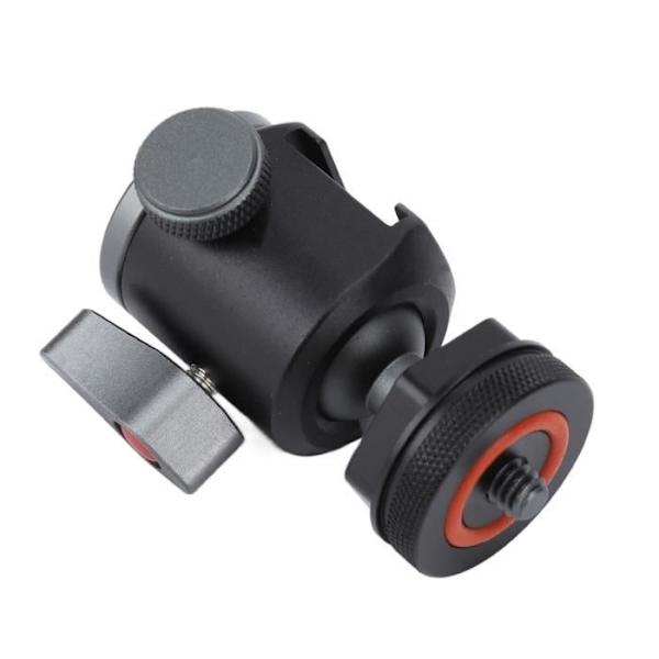 360° Stativkulled 1/4 tum Blixtskoadapter och Kallskofäste -BEL