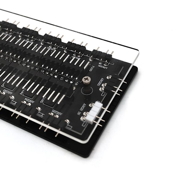 ARGB 5V 3-stifts splitterhubb PWM temperaturkontroll och synkronisering för PC-fläkt och LED-remsa fjärrkontroll