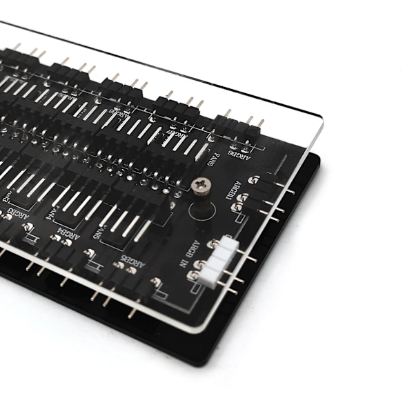 ARGB 5V 3Pin Splitter Hub PWM Temperaturstyring og Synkronisering til PC-ventilator og LED-strimmel Lys Fjernbetjening