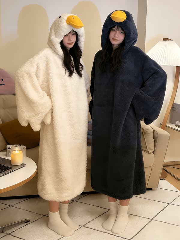Sjov Gåsekostume Nyhed Bodysuit Halloween Helligdag Skæv Pyjamas White One-size