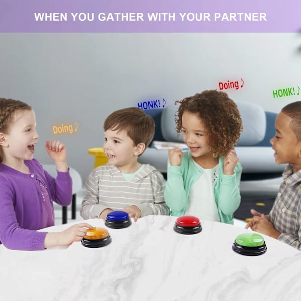 Packspel Buzzers - Familjekonflikt Buzzer med Ljus och Ljud