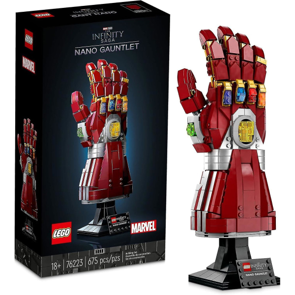 LEGO Marvel Nano Gauntlet, Iron Man modell med Infinity Stones, 76223 Avengers-Good