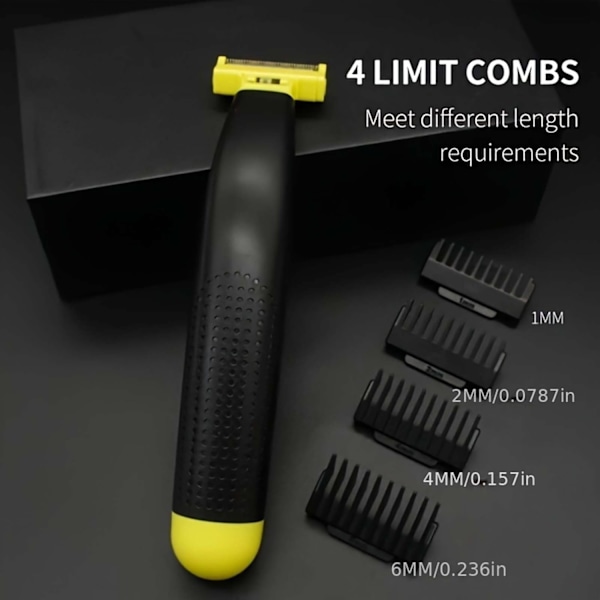 Philips Norelco OneBlade 360 Kasvo- ja Kehon Hybridsähköparta- ja Parranleikkuri Miehille 5-in-1 Parranleikkuukampa ja Kehon Karvanleikkurikokonaisuus