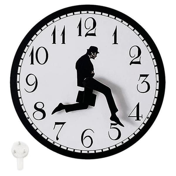 Walks Clock, Silly Walk Väggklocka, En Intressant Väggklocka för Sovrum Kök Vardagsrum, Novel[HsSs] LGL