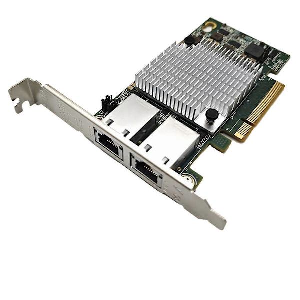 10G Dual Port Ethernet Netværkskort X540-T2 PCIE-X8 X16 Netværksudvidelseskort Understøttelse af NAS[qb]