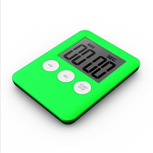 Digital timer med magnet - Kjøkken timer green