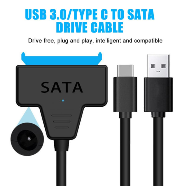 Sata til USB 3.0 Adapter Konverter Kabel USB 3.0 Harddisk Konv usb3.0 one-size