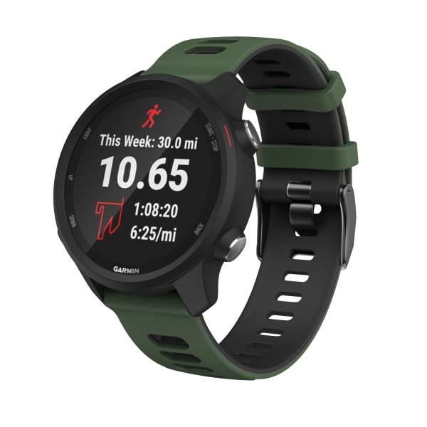 Garmin Forerunner 245 armband i silikon Militärgrön