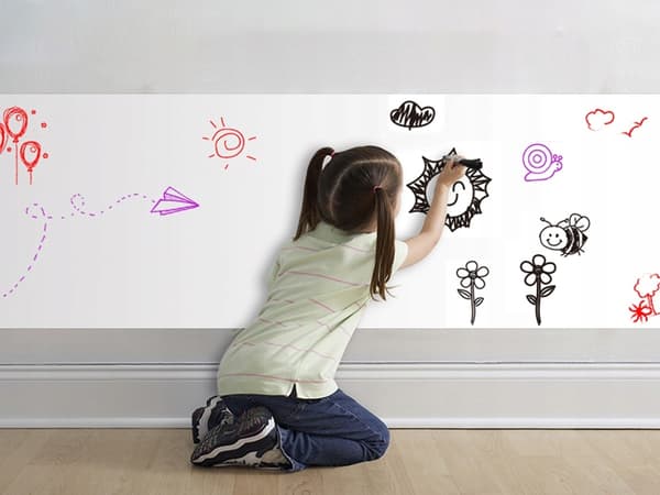 Selvklebende Whiteboard / Whiteboard - 200 x 45 cm (bt) 285