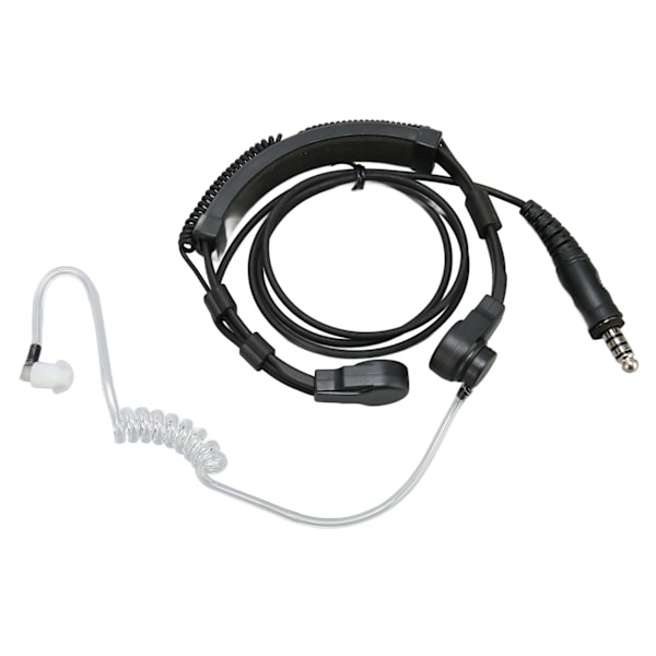 Halsmikrofon Hörlurar Transparent Akustisk Slang Walkie Talkie Hörlurar Headset med U94 PTT för Motorola T5000