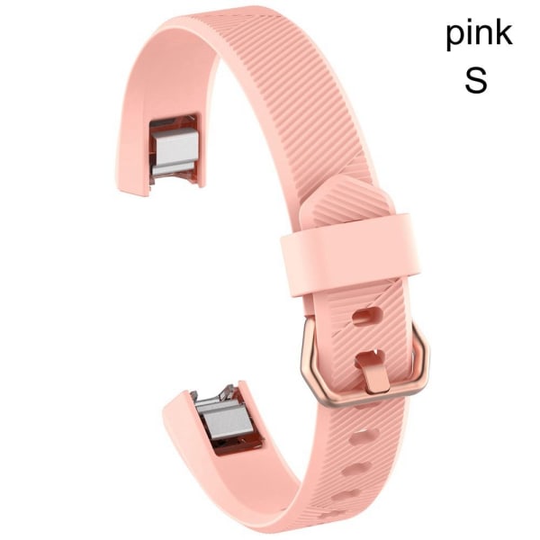 för Fitbit Alta / Alta HR Silikon klockarmband ROSA S rosa pink S