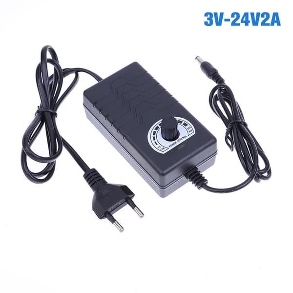 Virtalähde AC DC 220V - 3V-36V 1/2/3/5A Universaali 4(3V-24V2A)