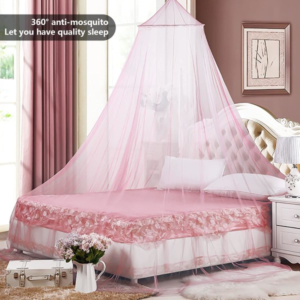 Dome Myggnetting, Seng Myggnetting Stor Polyester Myggnetting