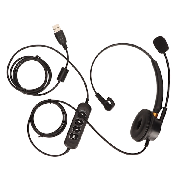 ENC Telefon Headset Aktiv Brusreducering Singel Öra Service Headset för Telemarketing Kundservice