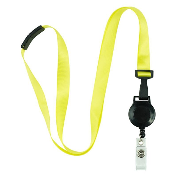 Praktisk og Udtrækkelig Lanyard - stock[qb] RED