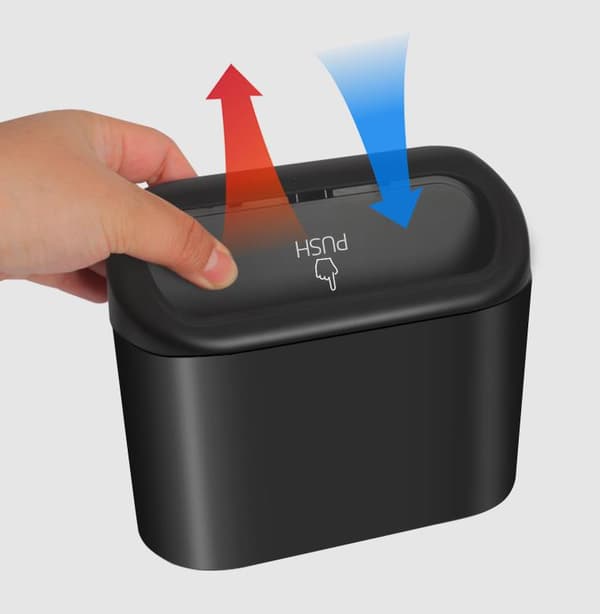 Mini Bil Papperskorg med Lock, Pappersförvaring och Organisation