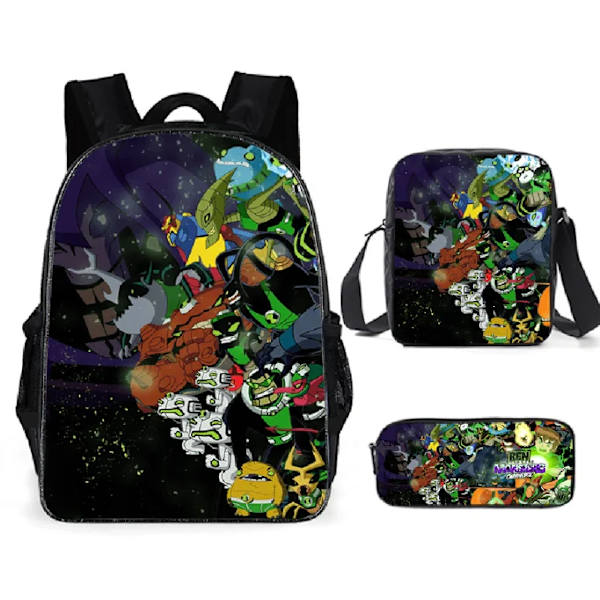 3 kpl 16\" Ben 10 -reppuja lapsille monivärisiä multi 16 Inches