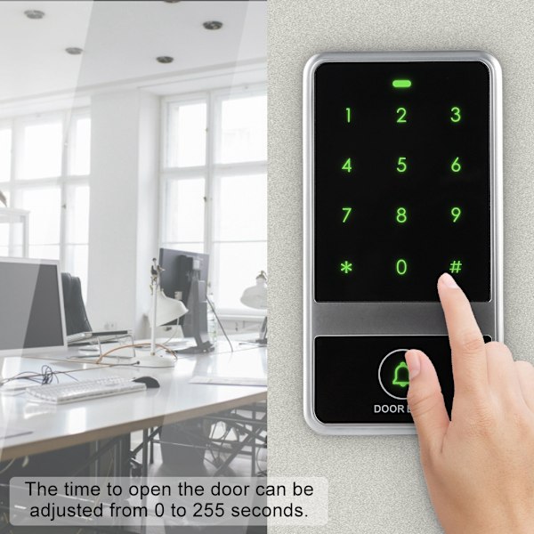 Touch Keypad ID-kortsläsare Access Control System Lösenord Dörrlås (Standard)