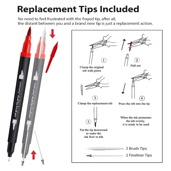 60 Väriä Kaksoiskärki Taidemarkerit, Lasten Värikynät ja Ohutkärki Markerit Aikuisten Värikynien Calligraphy Maalaus Piirtäminen