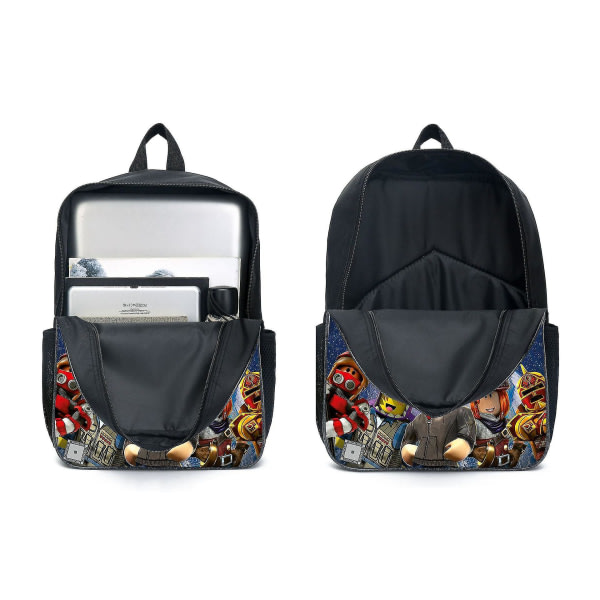 3-delad Roblox-ryggsäck, skolväska, resväskor
