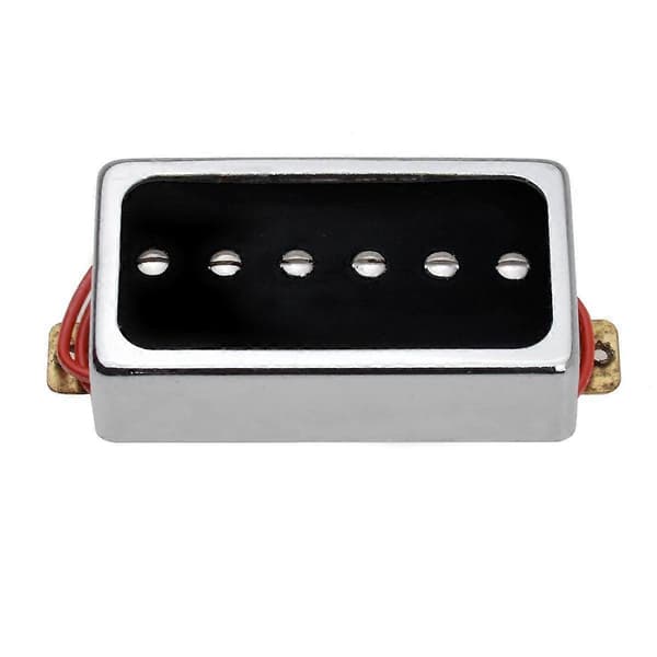 P90 Elektrisk Gitarr Pickup Humbucker Storlek Single Coil Pickup Hals och Stall Gitarrdelar och Tillbehör Silverblack