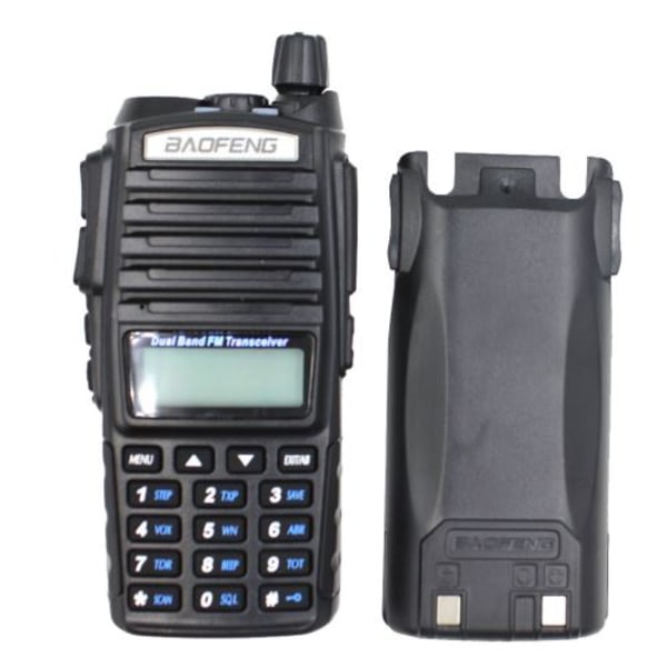 UV-82 äkta 8W Walkie talkie dual band VHF / UHF tvåvägsradio